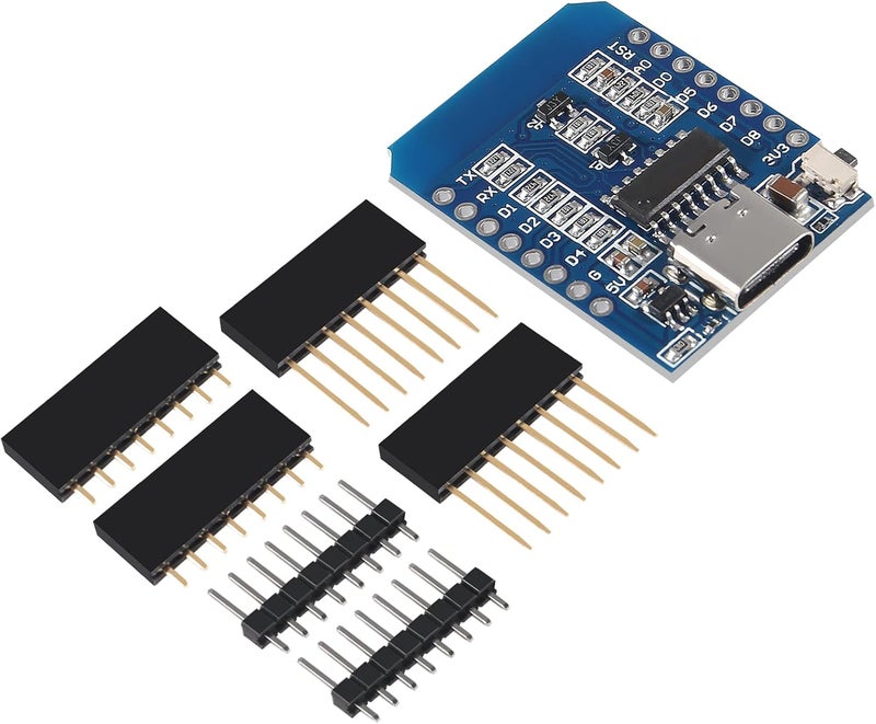 ACEIRMC Type-C ESP8266 ESP-12 ESP-12F NodeMcu Mini D1 Module WeMos Lua 4M Bytes WLAN WiFi Internet Development Board Base on ESP8266 ESP-12F for Arduino,Compatible with WeMos D1 Mini (10pcs Type-C) - Image 5